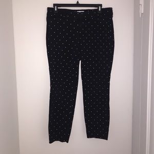 Old Navy Black Polka Dotted Pants